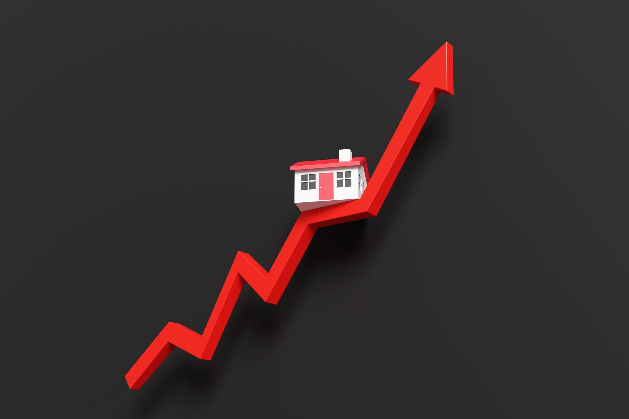 Graphic text stating mortgage rates are rising with advice for homebuyers.