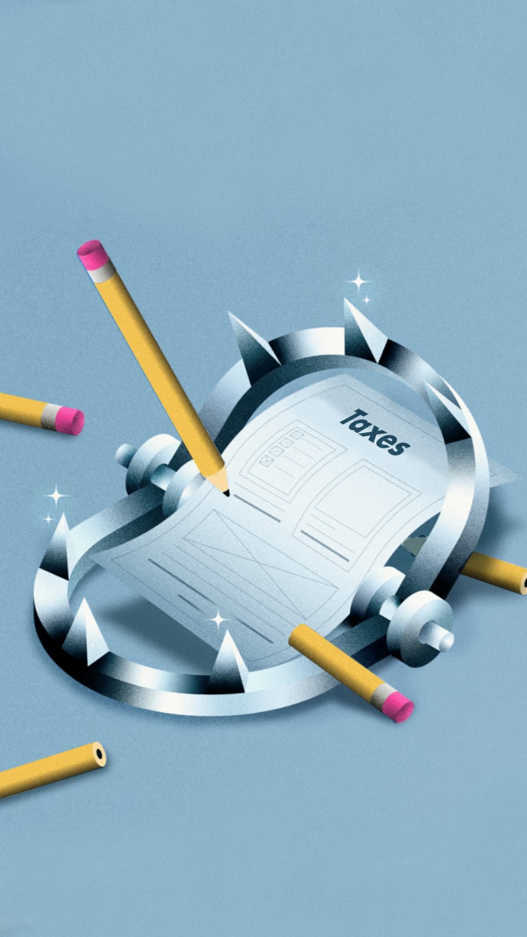 Graphic text reading Five Tax Traps and how to avoid them.