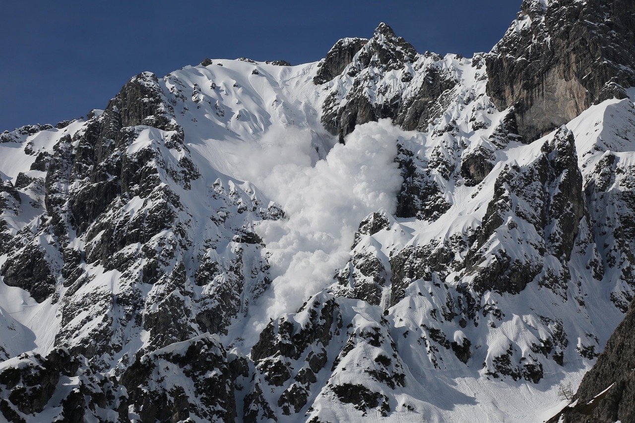 A majestic snow-capped mountain range representing the mathematical power of the avalanche method.