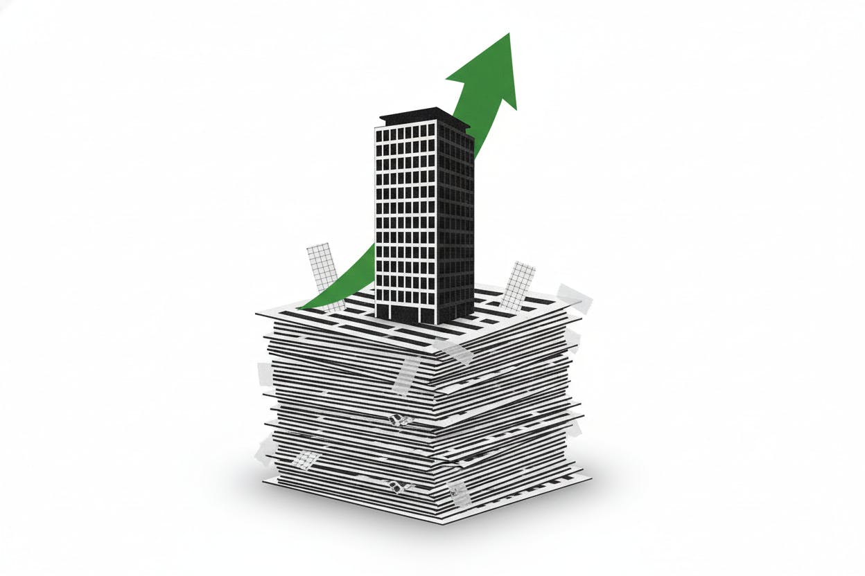 Infographic depicting Charter Hall's raised fiscal 2026 earnings target and key growth metrics.
